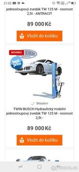 Jednosloupový zvedák twin Busch - 2