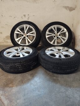 Hliníkové ráfky s letními pneumatikami 205/55 R16 5x110 Alfa - 2