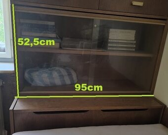 Retro dětská knihovnička se skly-2ks - 2