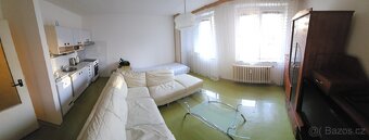 Kožená rozkládací sedací souprava - 2