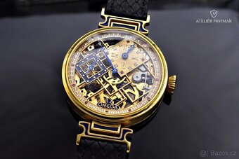 Exkluzivní starožitné skeletové hodinky OMEGA 1914 - 2