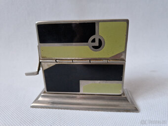 Starý dávkovač zásobník na cigarety geometrické Art Deco - 2
