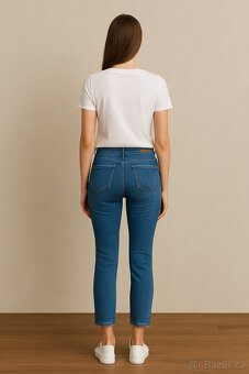 Nové 7/8 slim dámské džíny Lee vel. S - 2