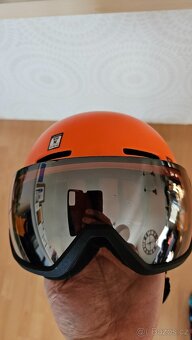 Dětská lyžařská helma Salomon Grom Visor / oranžová / M - 7. - 2