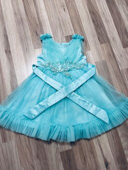 Dětské slavnostní šaty velikost 92-98 - 2