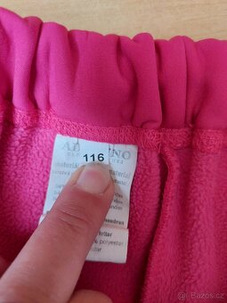 Dívčí softshellové kalhoty - vel.116 - 2