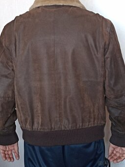 Kožená bunda pilotka - 2