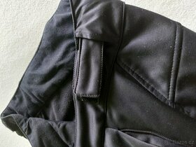 Dámské zimní černé zateplené kalhoty - 2