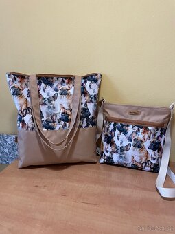 Set tašek - Buldoček- ruční práce - 2