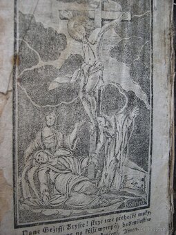 starý Nebe klíč, staré tisky, modlidby, ruční papír r.1838 - 2
