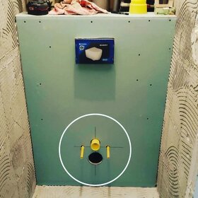 Šablona pro značení a řezání otvorů pro závěsné WC - 2