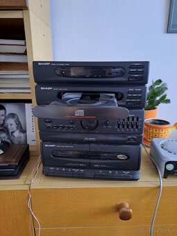 Rádio Sharp + reproduktory - 2