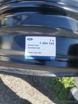 4x100 r15 plechové disky Ford - 2