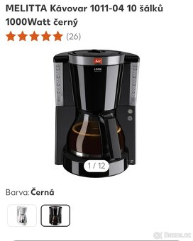 KÁVOVAR MELITTA NA ZRNKOVOU KÁVU - 2