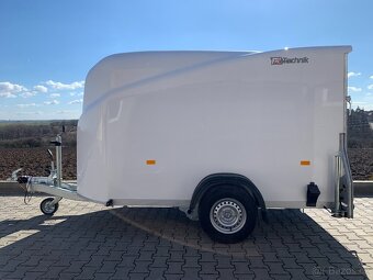 Aerodynamický přívěs DEBON Cargo 1300, BÍLÝ, boční dveře - 2
