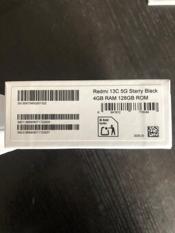 Redmi 13c 4gb ram 128gb rom + předplacená karta T-mobilu - 2