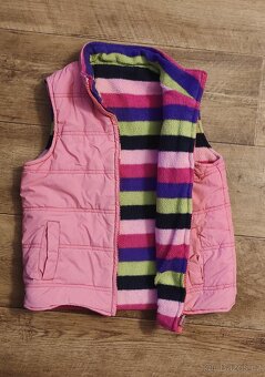 Dívčí oboustranná vesta vel.116 - 2