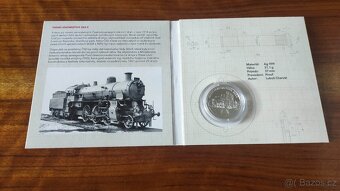 Stříbrná mince Na kolech - Parní lokomotiva 365.0 proof - 2