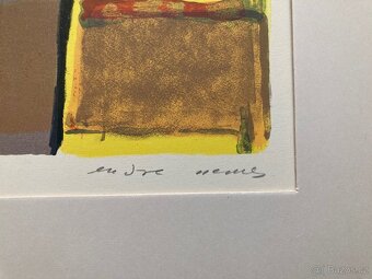 Endre Nemes - Abstrakcia II., litografia, 1953 - 2