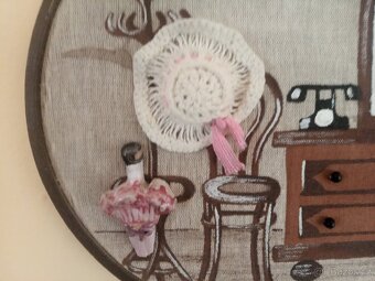 Obrázek plastický ve vyšívacím rámečku - 2