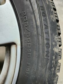 prodám 4 ks alu.kola + zimní pneu - 2