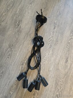 Černé závěsné svítidlo 5xE27 - 2