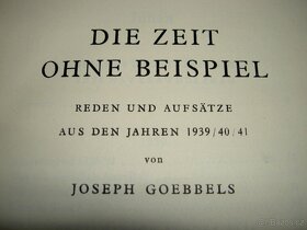JOSEPH GOEBBELS O ČASE,JENŽ NEMĚL OBDOBY úvahy a eseje 1941 - 2
