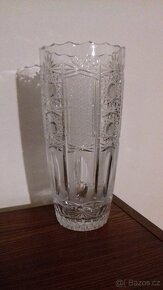 Váza, sklo, křišťál, broušená, nová, Crystal Bohemia - 2