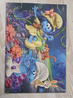 2x24 dílků puzzle Šmoulové - 2