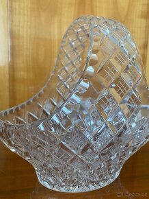 Velký skleněný košík a miska - 2