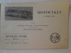 FN motocykly,konrád vichr brno 1935-uníkátní prospekt česky - 2