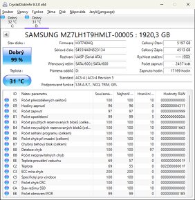 2TB SSD Samsung Enterprise PM883 1,3DWPD - 2