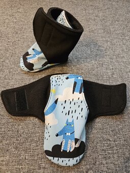 Zateplené softshellové capáčky na suchý zip - 2