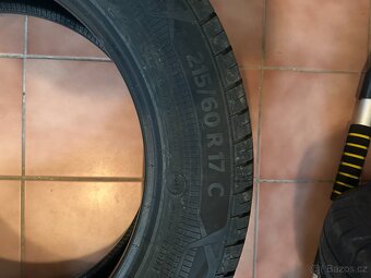 Prodej letní 4ks pneu Continental Van Contact 215/60 r17 C - 2