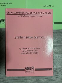 ČZU - DOVEDNOSTI A ZÁKLADY ŘÍZENÍ, SYSTÉM A SPRÁVA DANÍ - 2