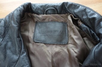 Pánská černá kožená bunda Leather Wear – vel XL - 2