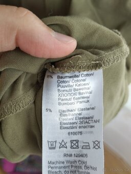 Bavlněné khaki šaty - 2