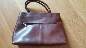 Nová krásná hnědá kožená kabelka - 2