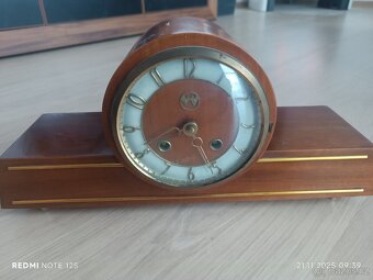 Starožitné krbové hodiny weimar - 2