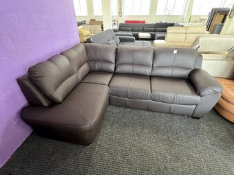 Rohová sedací souprava - kůže – nepoužitá - 2