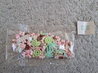 Stavebnice Kytka hyacint jako Lego, 189 kostek, nové - 2