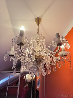 křišťálovy lustr české sklo - 2