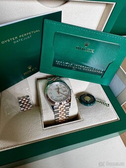 ROLEX DATEJUST 36 ROSÉ GOLD/ MOTHER OF PEARL DIAL, DIAMONDS - 2