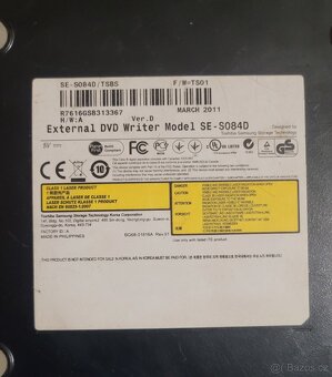 Ultra tenká externí DVD vypalovačka Samsung SE-SO84D - 2