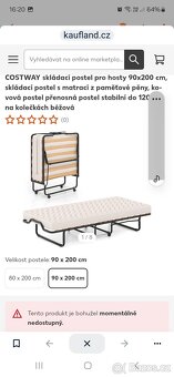 Postel skládací pro hosty - 2