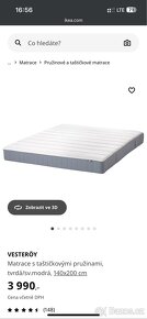 PRODÁM POSTEL 140x200 + kvalitní matrace - 2