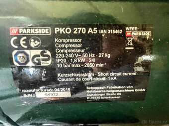 Kompresor Parkside PKO 270 A5 - 2