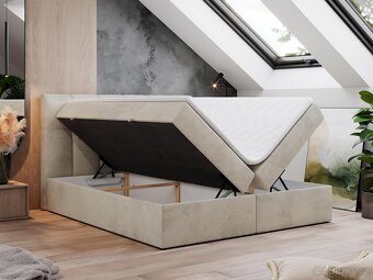 Boxbed Boxspring 3 barvy Lori 160/ 180x200cm Nová - 2