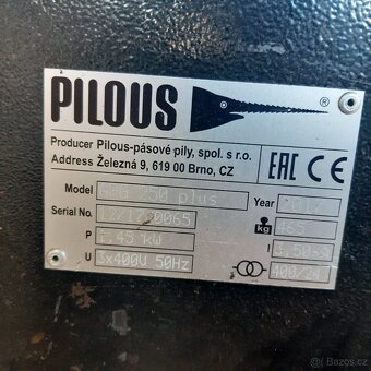 Pásová pila PILOUS ARG 250 plus - 2