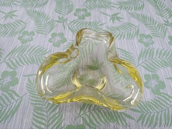 STARÁ RETRO SKLENĚNÁ MISKA ? POPELNÍK? HUTNÍ SKLO - 2